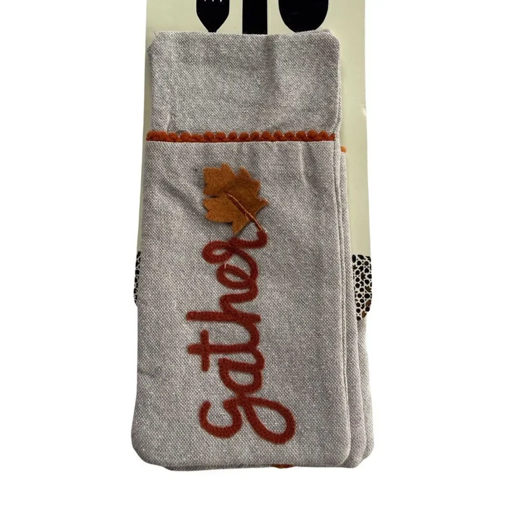 Cynthia Rowley New York Embroidered Blessings Utensil Holders Set of 4